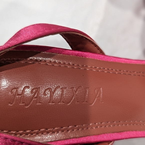 Hay Ixia Rhinestone Pink Heels Size 38 or US 8 - Picture 4 of 7